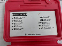 Proto J69X00 Bolt Extractor Socket Set 10-pc 7Mm, 1/4,9/32