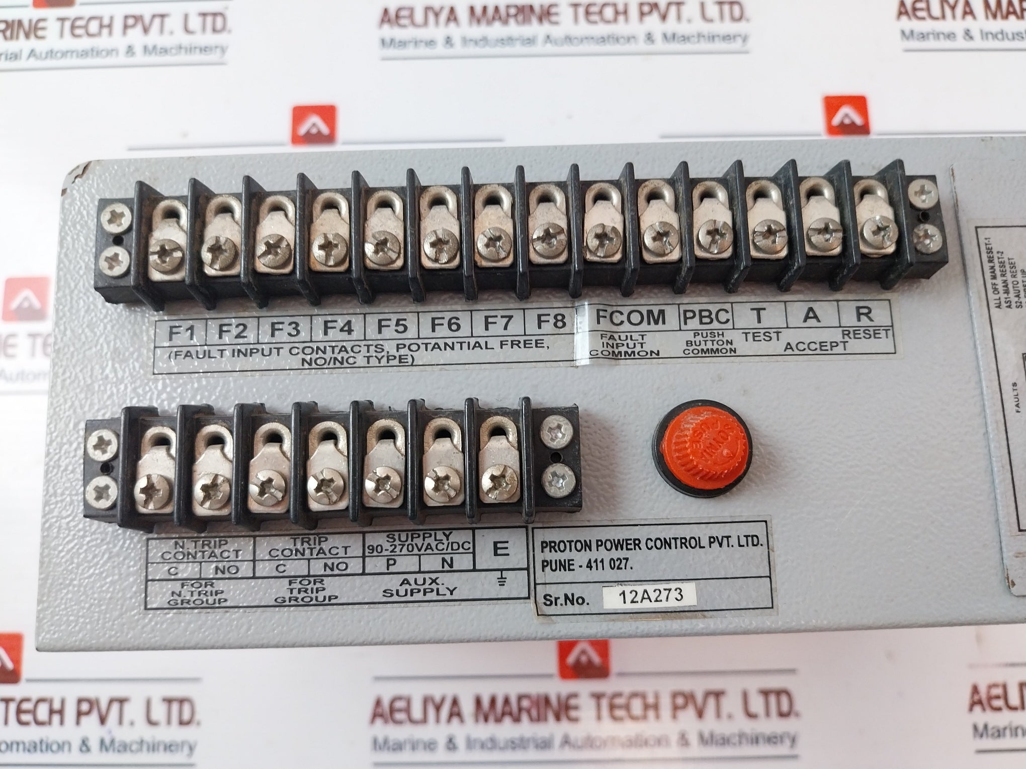 Proton 2X4N Alarm Annunciator 90-270Vac/Dc Used