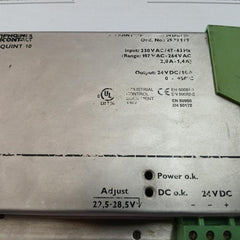 Ps-230Ac/24Dc/10 Power Supply 24Vdc/10A Phoenix Contact Quint