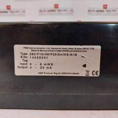 Psm Instrumentation Rt 168 Pressure Transmitter 0-8 Mwg 4-20Ma Eex Ia Iic T5
