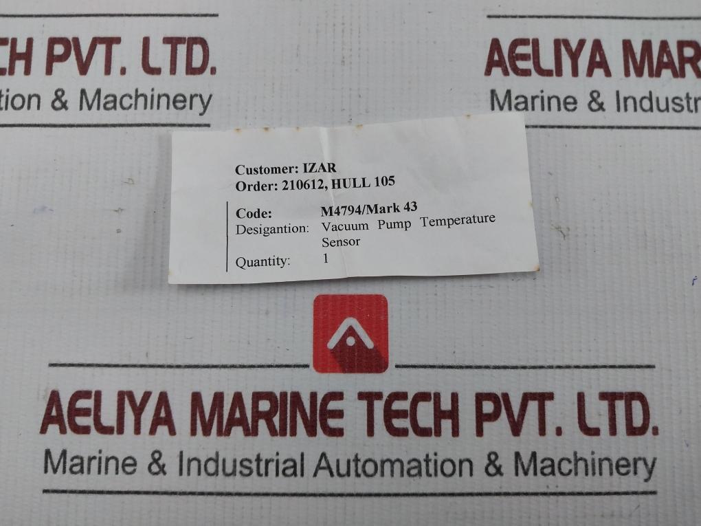 Pt100 Vacuum Pump Temperature Sensor Pyro-controle