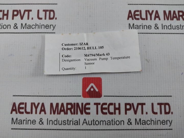 Pt100 Vacuum Pump Temperature Sensor Pyro-controle
