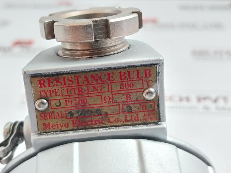 Ptr-ln7 Temperature Sensor Resistance Bulb 200˚C J Pt100 Ω Meiyo Electric