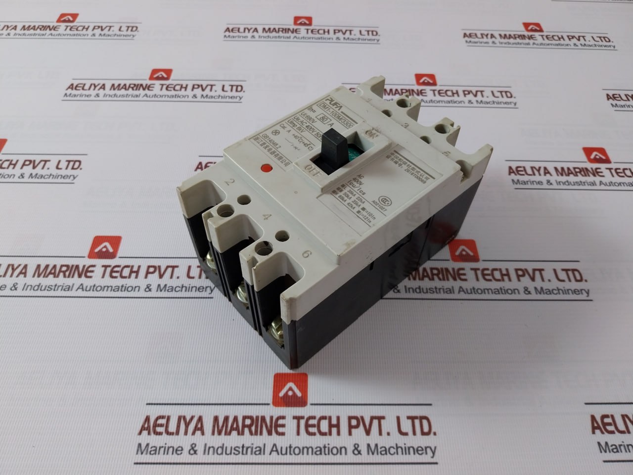 Pufa Dm1-100M/3300 Circuit Breaker Ac 400V 50Hz A021027