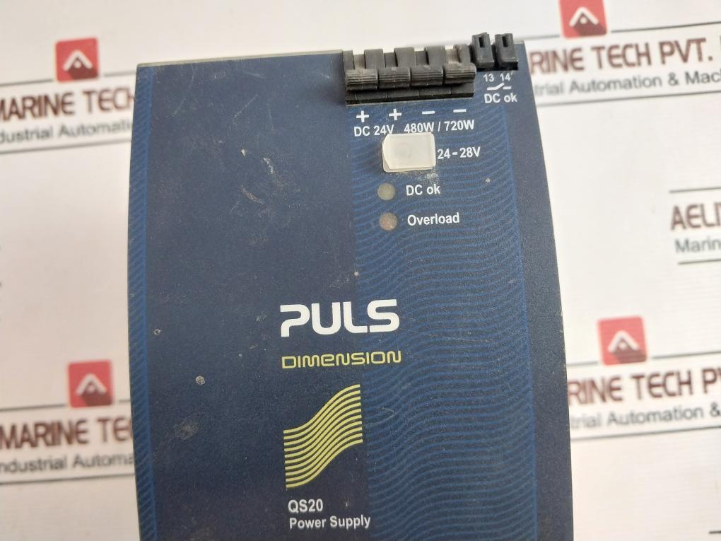 Puls Dimension Qs20.241 Power Supply Dc 24V 480W/720W Ac 100-240V