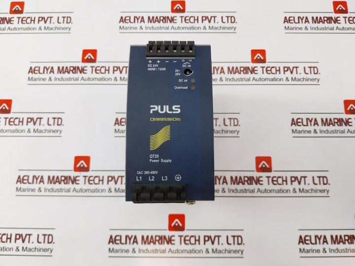 Puls Dimension Qt20.241 Power Supply 3-phase, 24V, 20A, 480W