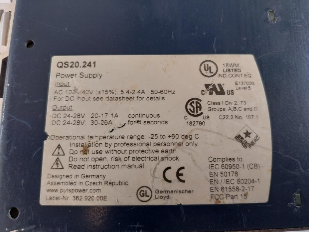 Puls Power Supply Qs20.241