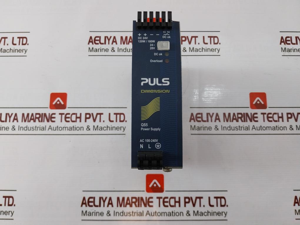 Puls Qs5.241-a1 Din Rail Power Supply Dc 24-28V 5-4.5A E137006 182790