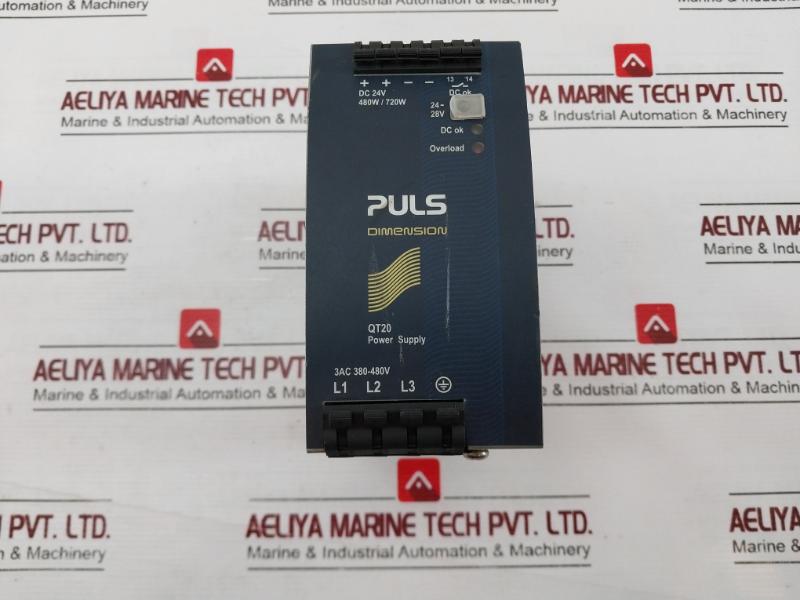 Puls Qt20.241 Power Supply 24V 20A 3Ac Input 380-480V Class I Div 2