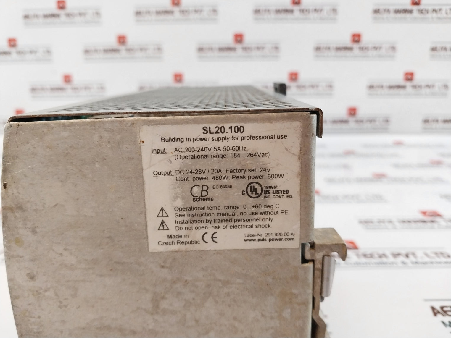 Puls Sl20.100 Power Supply Ac 200-240V 5A 50-60Hz