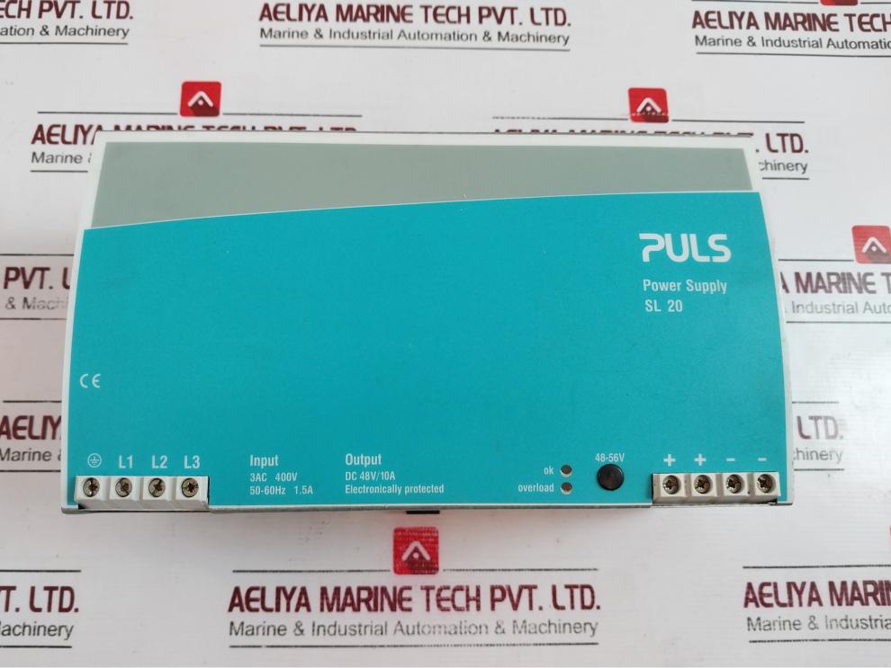 Puls Sl20.303 3-phase Din Rail Power Supply 3Ac 400V 1.5A/Phase 50-60Hz