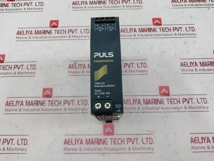 Puls Yr40.241 Dual Redundancy Module Dc 12-28V (±30%) 0-20A Continuous