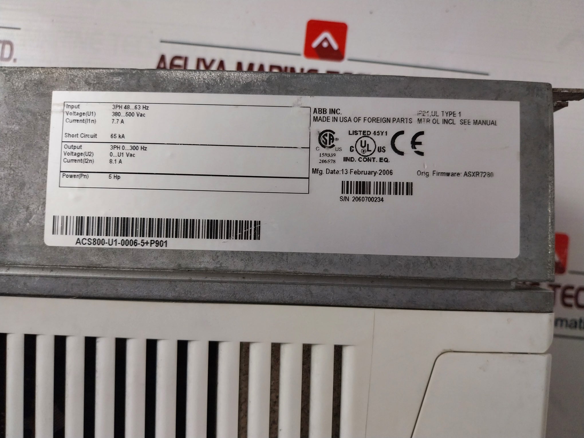 Pumsmart Ps200 Control Solutions Acs800-u1-0006-5+P901 A08100A02