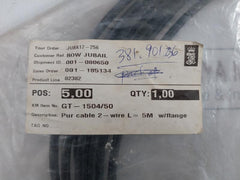 Pur Cable 2-wire L=5M W/Flange Kongsberg Gt-1504/50