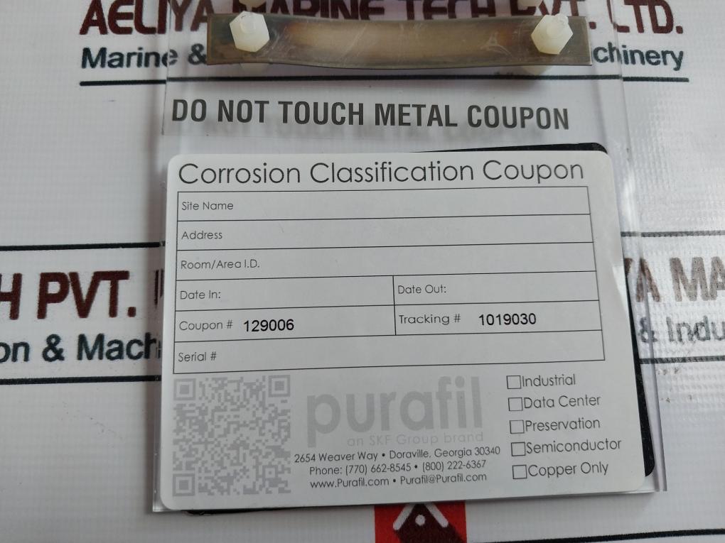 Purafil 129006 Environmental Corrosivity Report Two Copper Stripes