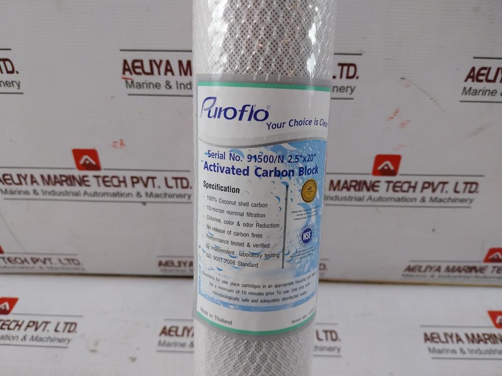 Puroflo 91500/N 2.5"X20" Activated Carbon Block Water Filter Cartridge