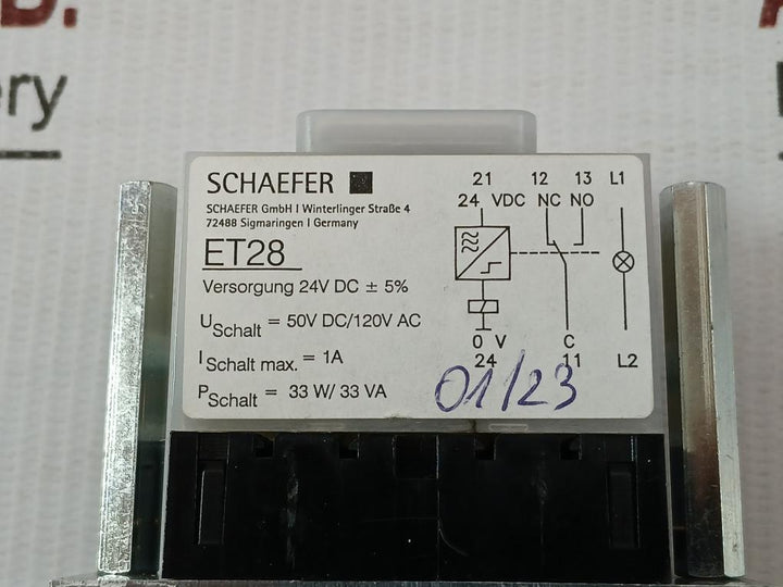 Push-button Switch Module Et28 Schaefer 24 Vdc 075650
