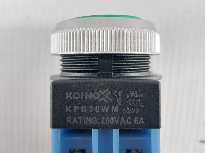 Push Button With Contact Block Base 250 Vac 6A Koino Kpb30Wm