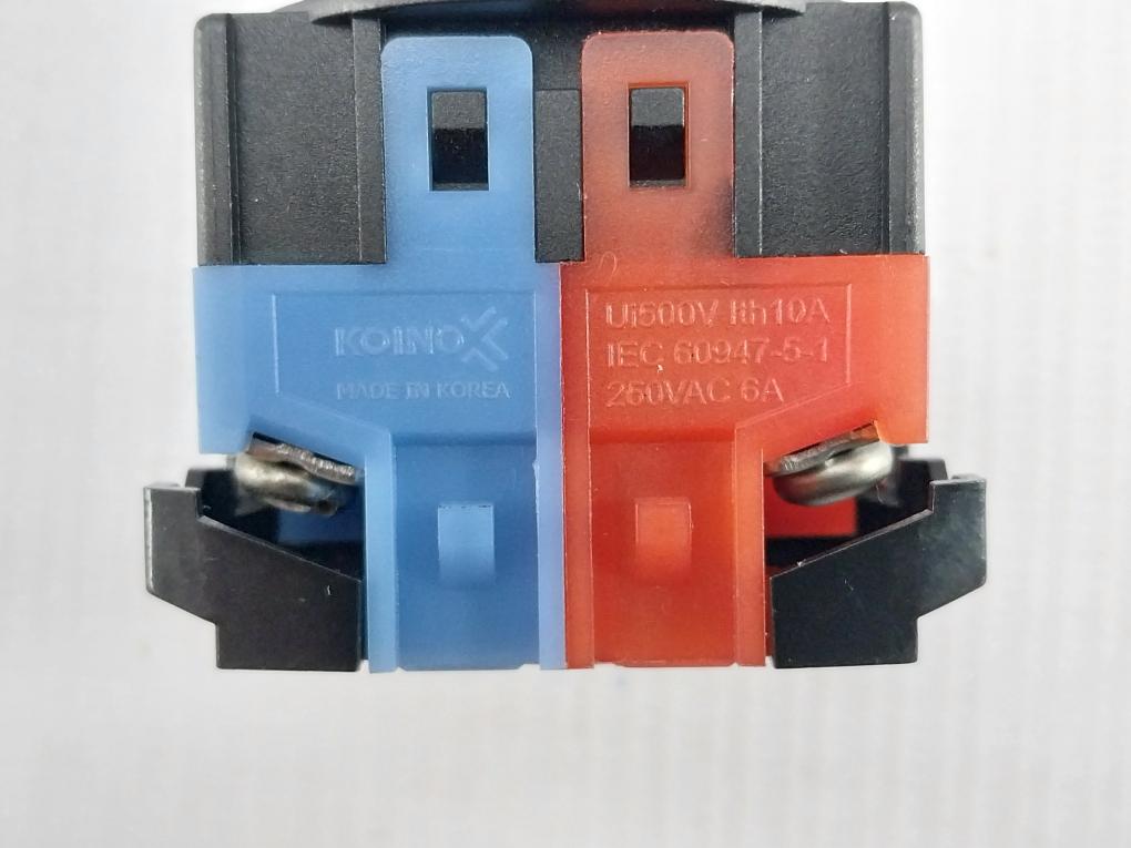 Push Button With Contact Block Base 250 Vac 6A Koino Kpb30Wm