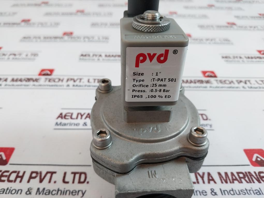 PVD T-PAT 501 Diaphragm Operated Solenoid Valve 25 MM 0.5-8 Bar
