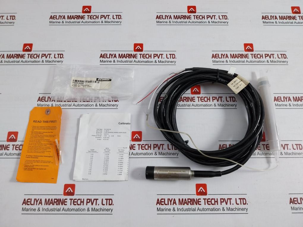 Px439-002Gi Pressure Transmitter With Cable 0.00 To 2.00 Psig Omega