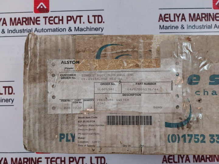 Pyropress Pf261S1B/7B10F12P/32S6Db Pressure Switch 64/07004176/44 Ip66