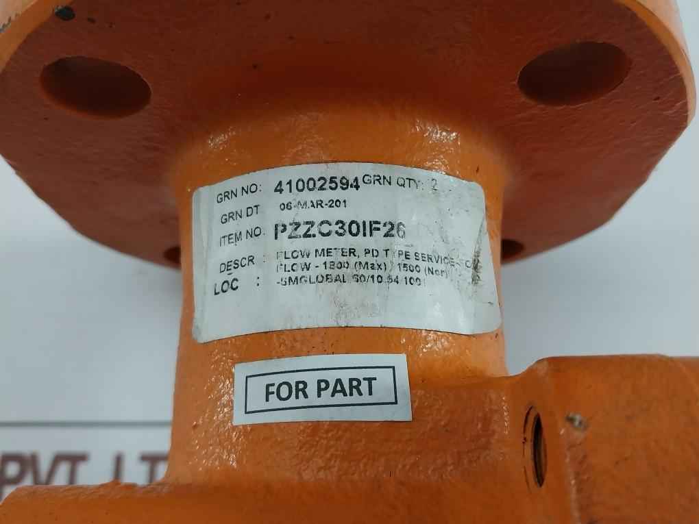 Pzzc30If26 Pd Type Flow Meter Flow-1800 (Not Working)