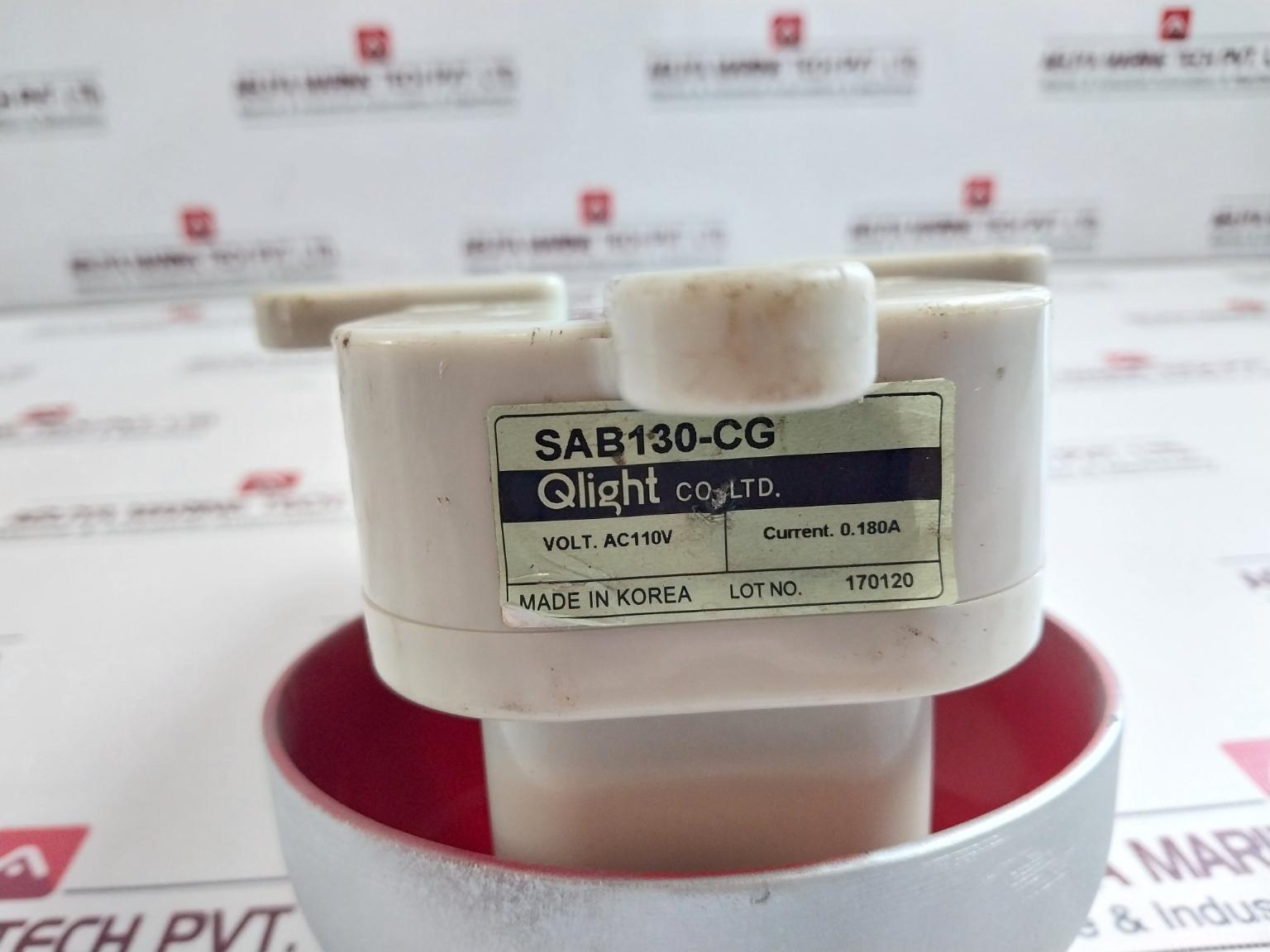 Qlight Sab130-cg Alarm Bell With Lamp Ac110V 0.180A