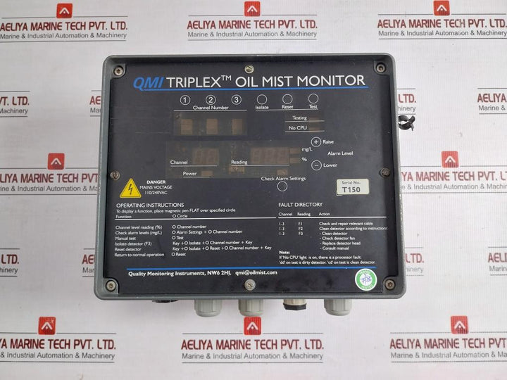 Qmi Triplex Oil Mist Monitor 110/240Vac Nw6 2Hl