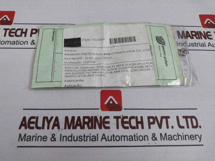 Queiroz Galvao 21362-dd3-114012 Manipulator Arm Joint Screw
