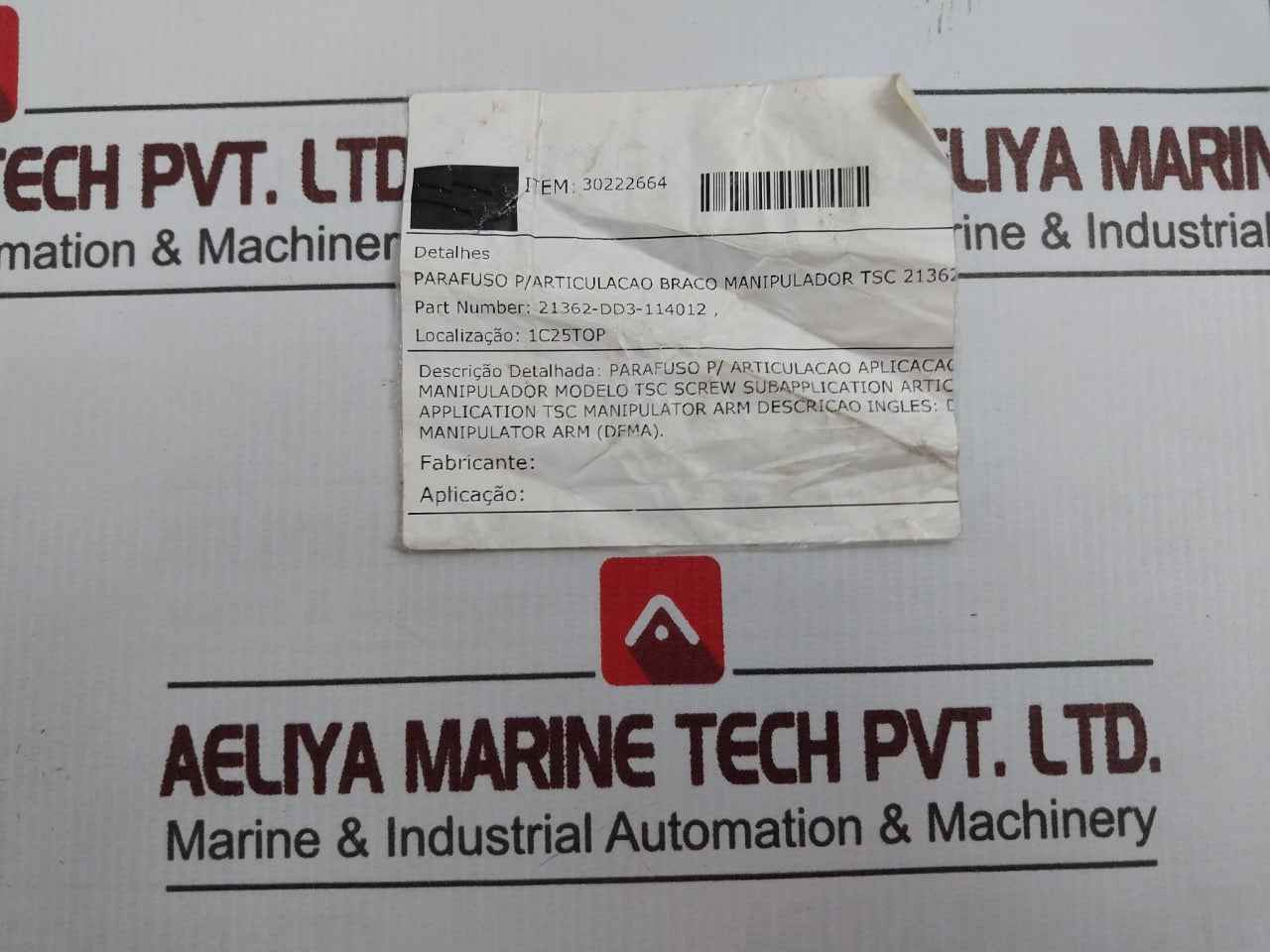 Queiroz Galvao 21362-dd3-114012 Manipulator Arm Joint Screw