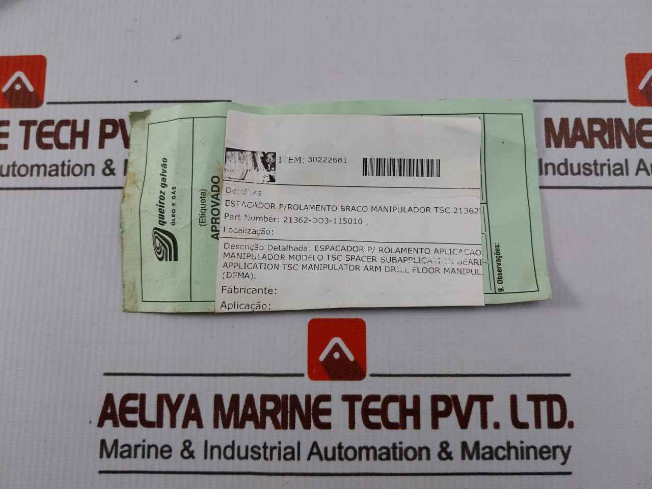 Queiroz Galvao 21362-dd3-115010 Manipulator Arm Bearing Spacer