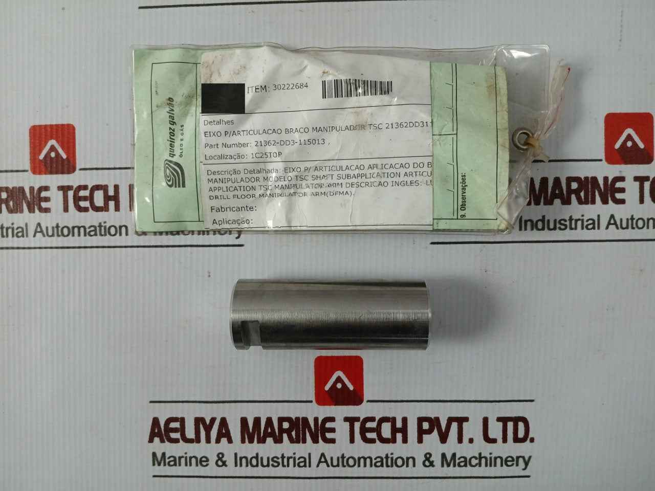 Queiroz Galvao 21362-dd3-115013 Shaft For Drill Floor Manipulator Arm