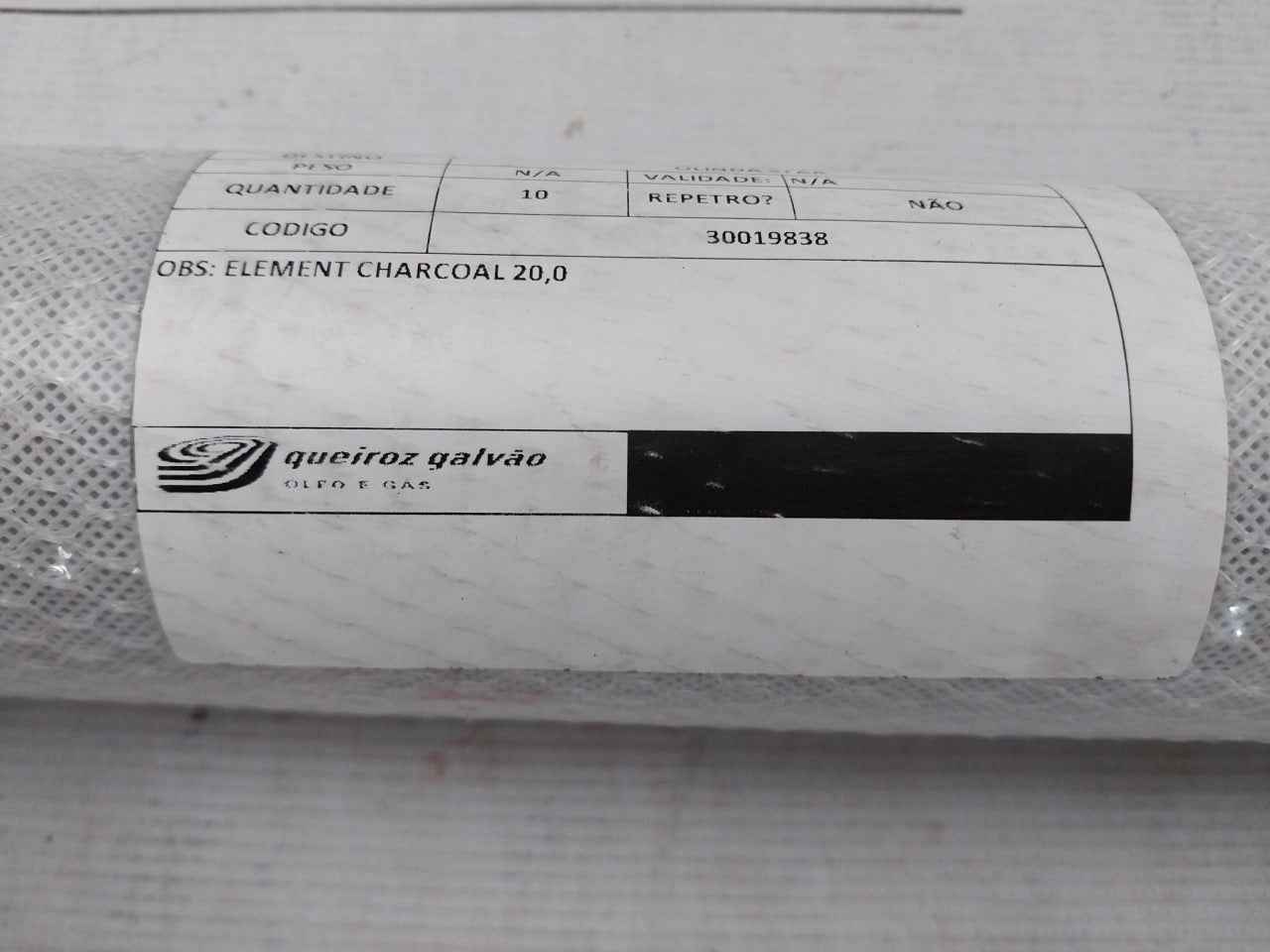 Queiroz Galvao 30019838 Charcoal Filter Element 33M3/Hr/S1