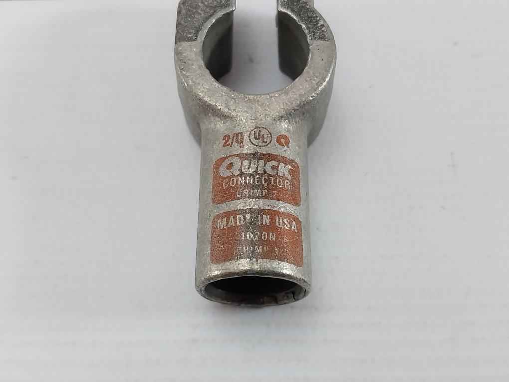 Quick 4020N Straight Negative Battery Terminal &amp; Connector Crimp