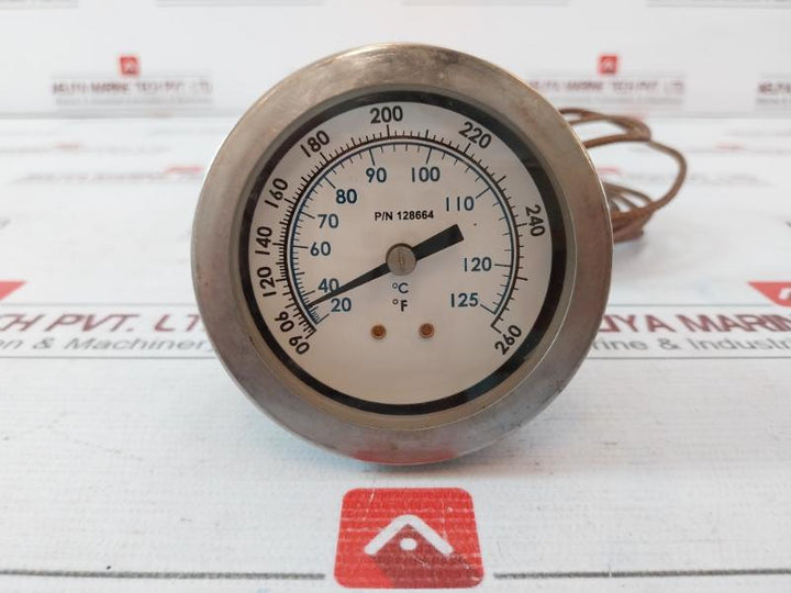 Quincy 128664 Temperature Gauge Indicator 60 To 260°F