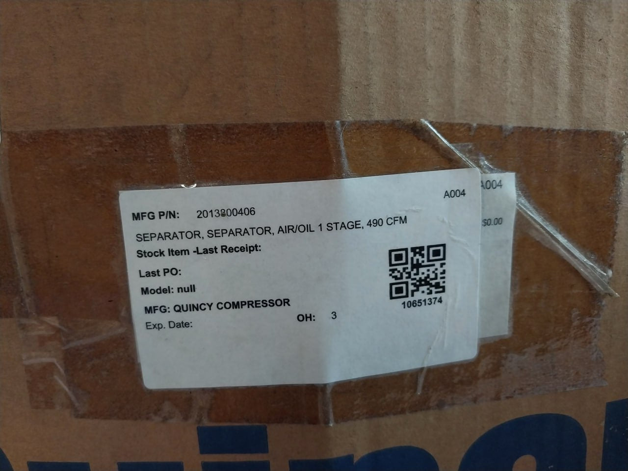 Quincy 2013800406 Filter Replacement 124487-024 10651374