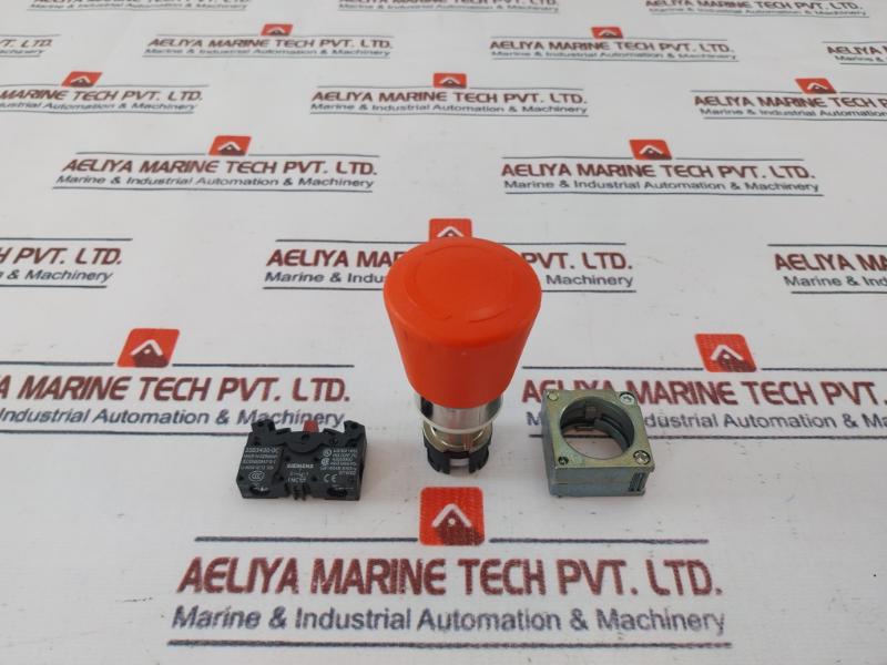 Quincy Compressor 146102K006 Estop Button 1/4 Turn, 3Sb3400-0C Contact Block Kit