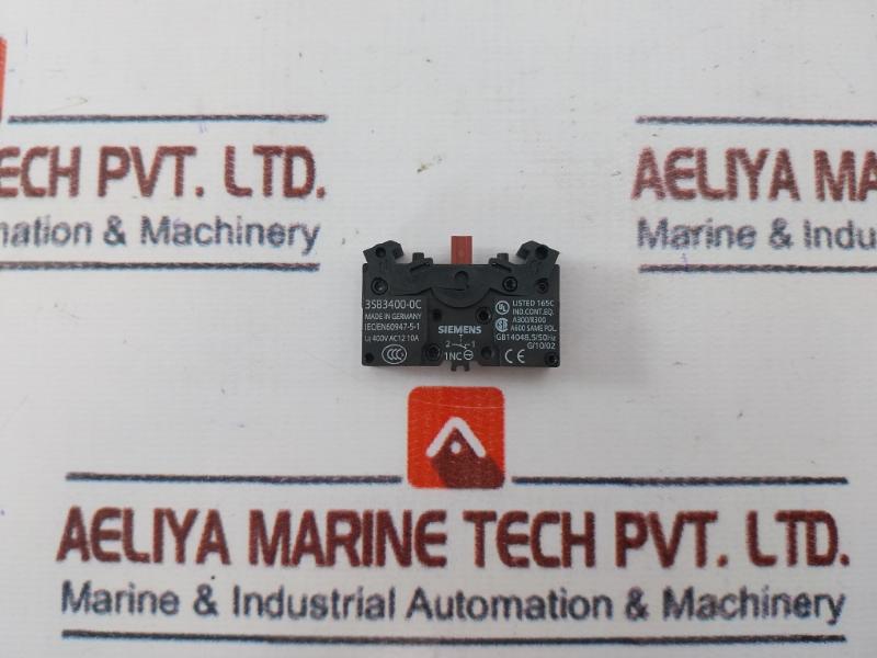 Quincy Compressor 146102K006 Estop Button 1/4 Turn, 3Sb3400-0C Contact Block Kit