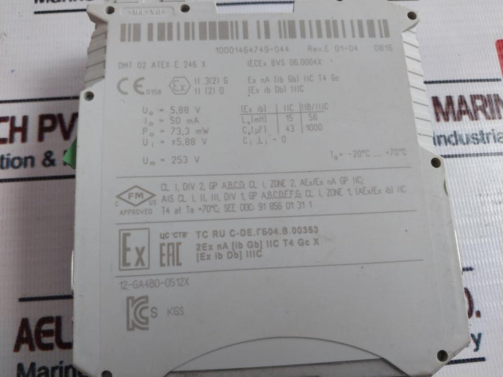 R.Stahl 9185/11-45-10 Fieldbus Isolating Repeater Rev E