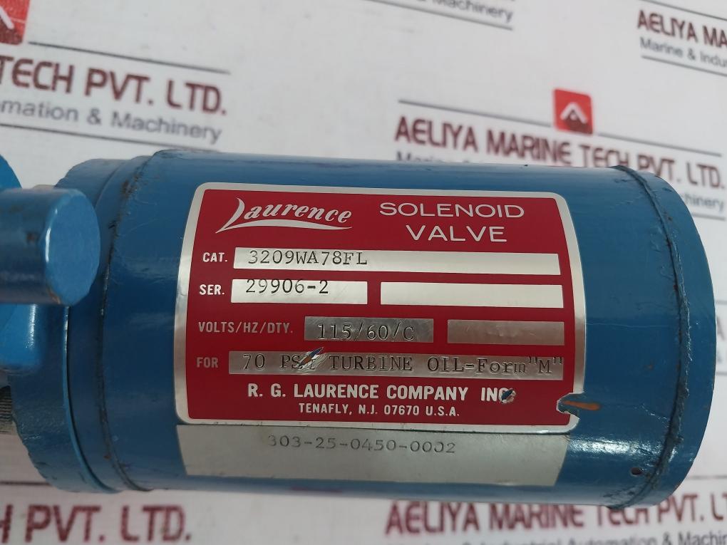 R.g. Laurence 3209wa78fl Solenoid Valve 115v/60hz