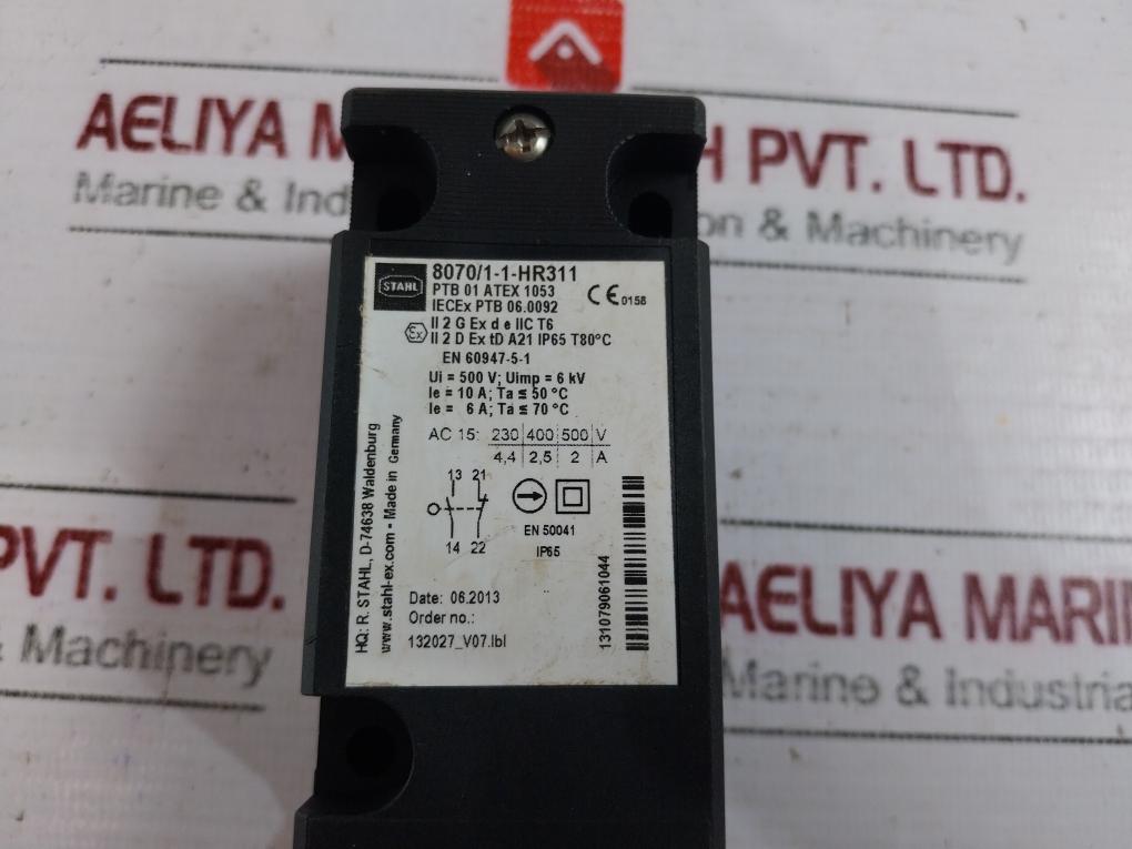 R.stahl 8070/1-1-hr311 Position Switch Ip65 Atex Iecex