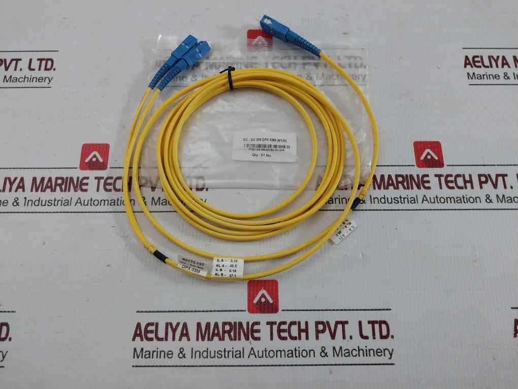 R0172-197 Sc-sc Sm Dpx 03M (9/125) Single-mode Duplex Fiber Optic Cable New Condition