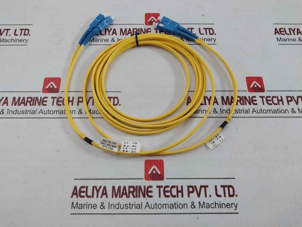 R0172-197 Sc-sc Sm Dpx 03M (9/125) Single-mode Duplex Fiber Optic Cable New Condition
