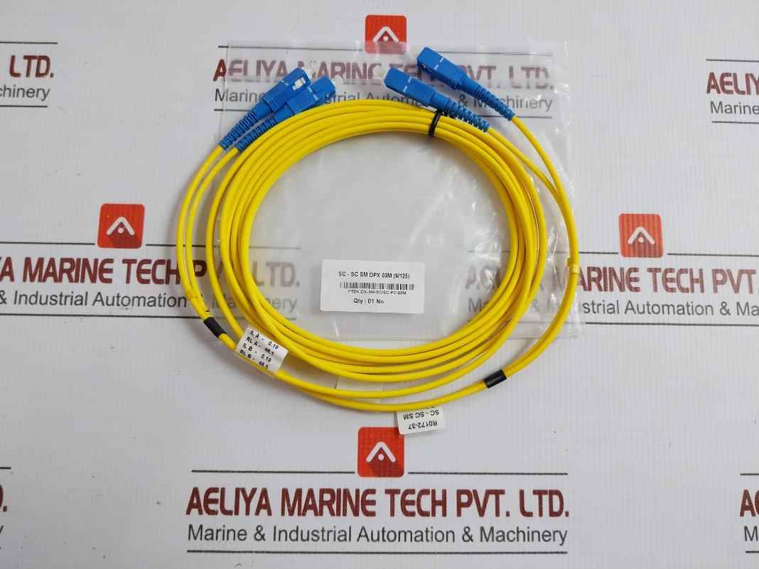 New Condition Fiber Optic Cable R0172-37 Sc-sc Sm Dpx 03M (9/125)