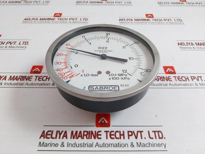 R22 Refrigeration Pressure Gauge -60 To 30°C Tempress