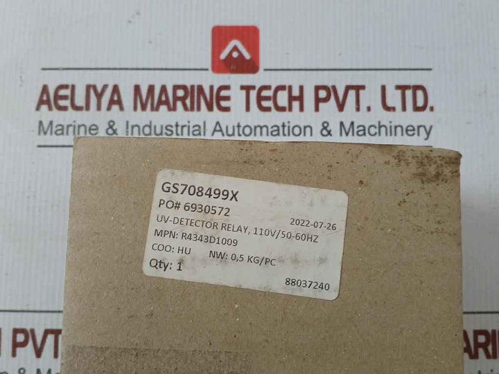 R4343 D1009 Flame Detector Relay 110V/50-60Hz Honeywell