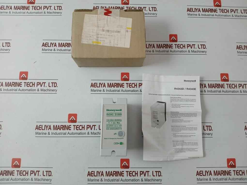 R4343 D1009 Flame Detector Relay 110V/50-60Hz Honeywell