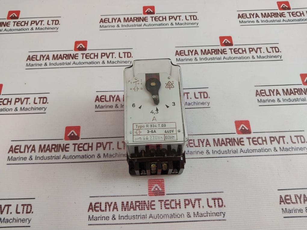 R 834 T.09 Overcurrent Protection Relay 3-6A 440V
