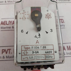 R 834 T.09 Overcurrent Protection Relay 3-6A 440V